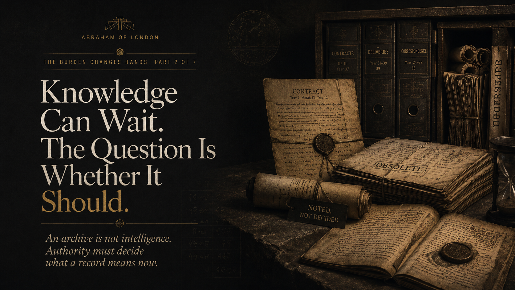 Cover image for Knowledge Can Wait. The Question Is Whether It Should.