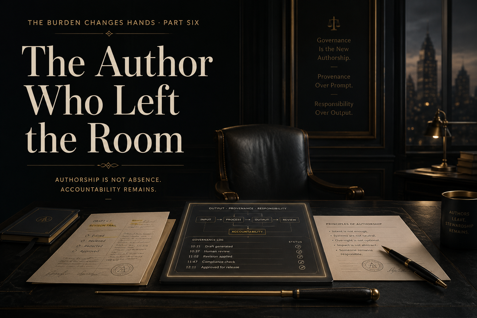 Cover image for The Author Who Left the Room