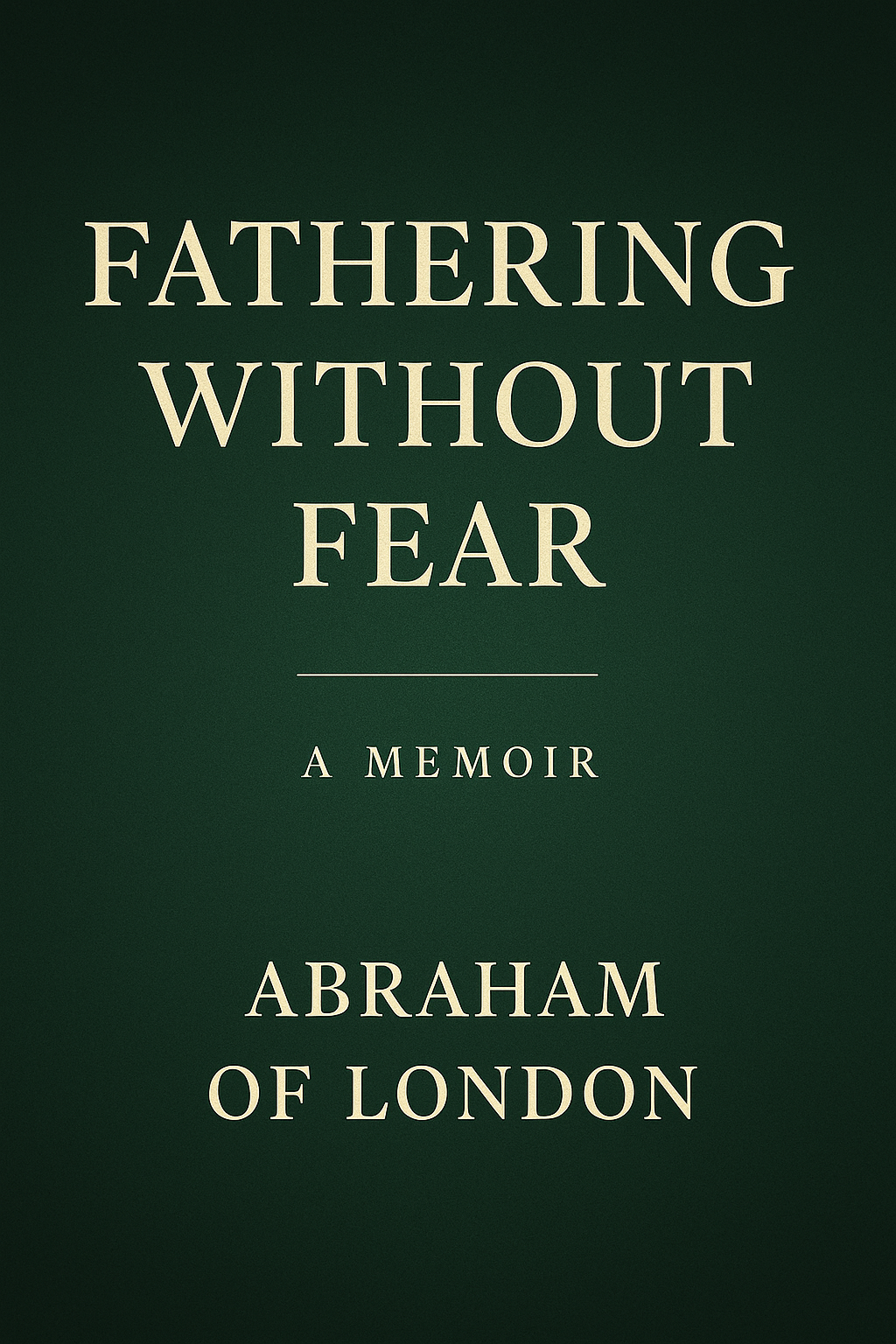 Fathering Without Fear — A Memoir