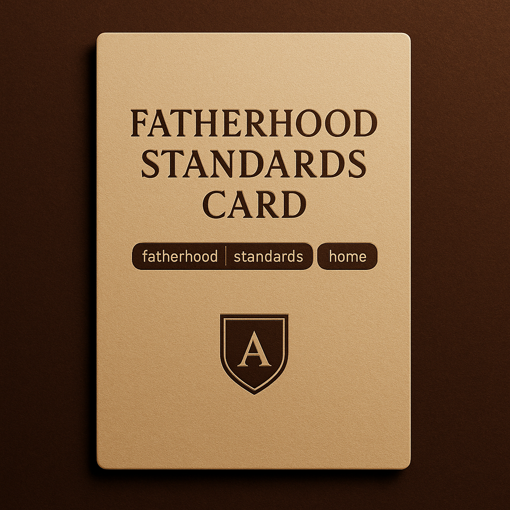 Fatherhood Standards Card